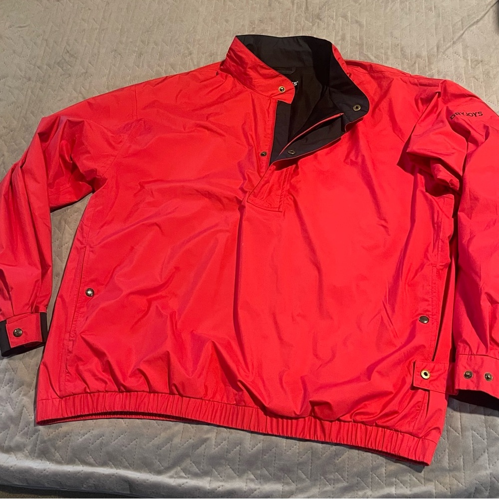 Dry Joys Footjoy jacket‎ mens XL EUC red